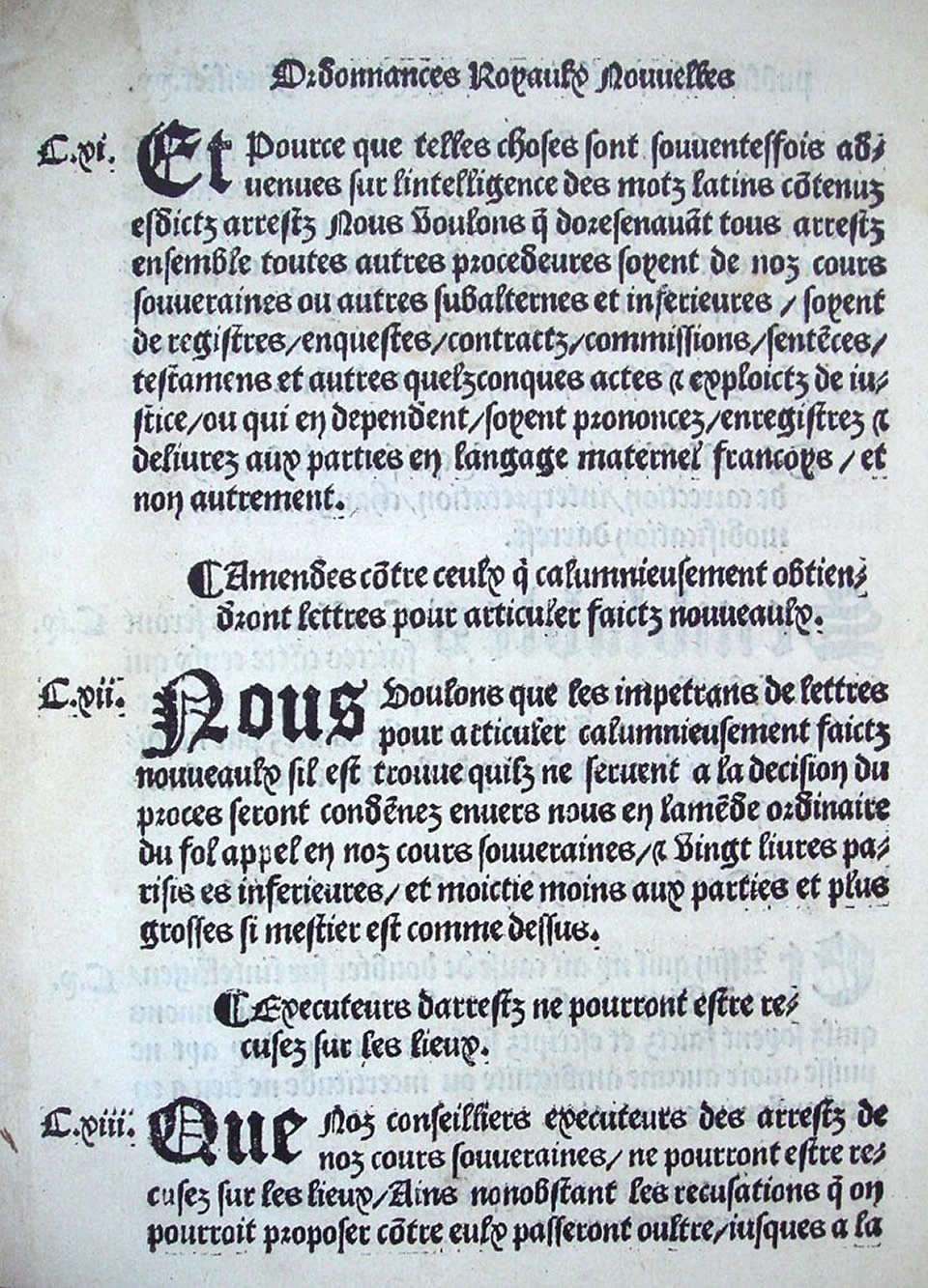 ordonnance de villers cotterets aout 1539